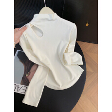 批发实拍 控价20 半高领<b class='q'>加绒</b><b class='q'>打底衫</b>女内搭高级感德绒洋气法式立领上衣