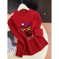 批发实拍 控价20 新款小马图案韩版<b class='q'>宽松</b>显瘦圆领针织衫女百搭<b class='q'>毛衣</b>上衣