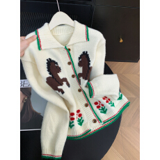 批发实拍 控价20 韩系减龄小众设计感气质复古翻领针织衫长袖<b class='q'>毛衣</b>