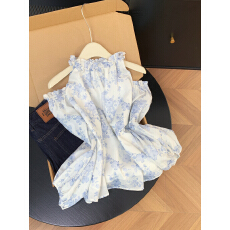 批发实拍 控价20 气质荷叶边一字肩衬衫女<b class='q'>夏</b>季褶皱上衣