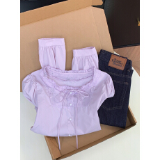 批发实拍 控价20 蝴蝶结系带衬衫女早<b class='q'>春</b>新款木耳边蕾丝拼接长袖衬衣