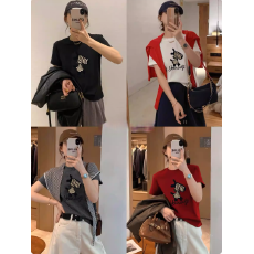 批发2026春季新款女时尚高品质洋气显瘦百搭高级感小马植绒<b class='q'>短袖</b><b class='q'>T</b><b class='q'>恤</b>潮