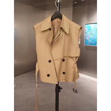 批发高货西装马甲春秋款女薄款背心设计感小众篙端小马夹洋气时髦无袖