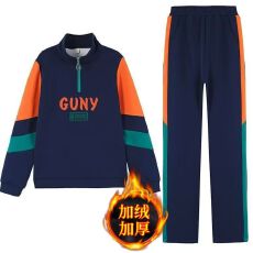 批发新款<b class='q'>韩版</b>2026加绒潮流运动服套<b class='q'>装</b>女春秋小个子时尚穿搭跑步两件套