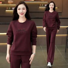 批发新款高级薄款2026刺绣圆领广场舞套装<b class='q'>春</b>秋季女士运动服套装运动服