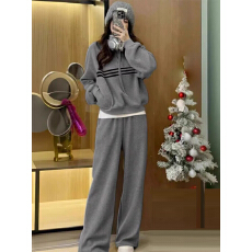 批发休闲运动<b class='q'>套装</b><b class='q'>女</b>2026春季新款时尚百搭洋气加绒<b class='q'>卫衣</b>阔腿裤<b class='q'>两件</b>套<b class='q'>女</b>