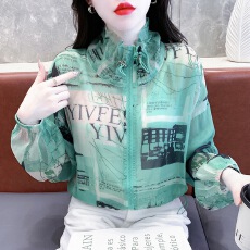 批发防晒衣外套女夏季新款欧货宽松透气轻薄防晒服时尚棒球服夹克上衣