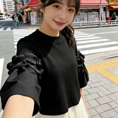 批发原创设计感<b class='q'>日系</b>定制女装春秋季新款<b class='q'>甜美</b>飘逸蝴蝶结喇叭袖上衣衬衫