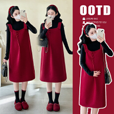 批发现 2025实拍时尚舒适宽松显瘦气质<b class='q'>百搭</b>2件套孕妇套装