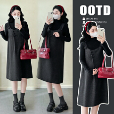 批发现 2025实拍时尚舒适宽松显瘦气质<b class='q'>百搭</b>2件套孕妇套装