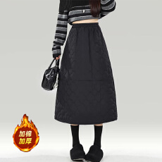 批发洋气休闲保暖<b class='q'>半身裙</b>女2025新款冬季宽松大码设计感中长气质a字裙