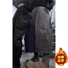 批发大码加厚保暖阔腿休闲棉裤女冬季胖mm显瘦松紧腰宽松七分<b class='q'>哈伦</b>裤子