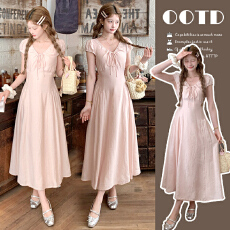 大量现现~图片已处理实拍中2026法式复古显瘦孕妇裙