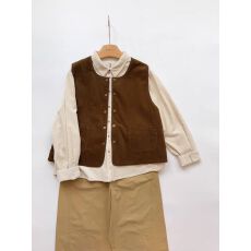 批发两面穿<b class='q'>牛仔</b><b class='q'>马甲</b> 巨百搭好看 自留高品质小众设计灯芯绒<b class='q'>背心</b><b class='q'>马夹</b>女