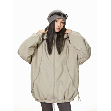 批发 美式冲锋衣棉服女连帽秋冬季加厚夹棉外套棉袄2026新款