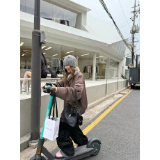 批发LelyMooch/小澳狐环保毛全毛内里宽松廓形棉服保暖重工机车派克服
