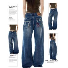 批发高腰破洞五分牛仔<b class='q'>短裤</b><b class='q'>女</b>夏2026新款阔退款宽松直筒小个子五分中裤