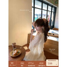 批发thepeachofficial【1/20 20点上新】纱裙小精灵系带蝴蝶结连衣裙