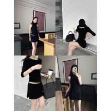 批发黑色辣妹低腰半身短裙女2025新款夏季小个子a字休闲<b class='q'>运动包</b>臀裤裙