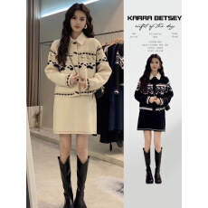 批发2025新款小香miu系穿搭针织连衣裙子女春<b class='q'>夏</b>季高级感内搭套装短裙