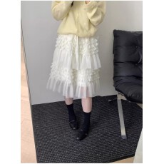 批发26年早春OULO强烈推荐浪漫蕾丝拼接层层拼接蛋糕裙<b class='q'>半身裙</b>