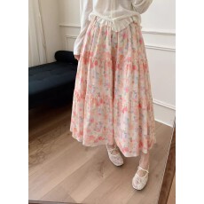 批发有口袋---韩系碎花半身裙女2026春夏新款显瘦百搭半裙