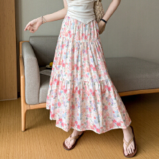 批发<b class='q'>实拍</b> 有口袋---韩系碎花半身裙女2026春夏新款显瘦百搭半裙