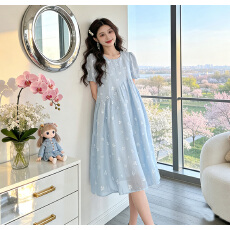 宽松孕妇连衣裙串珠孕妇装长款孕妇裙