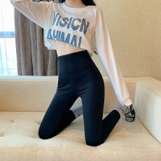 批发实拍大码加绒加厚鲨鱼裤收腹提臀瑜伽裤抗零下特厚保暖小脚打底裤