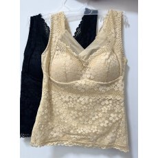 批发实拍大码秋冬蕾丝保暖背心免穿文胸美背暖肤速热内搭背心打底衫女