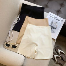 批发实拍大码防走光无痕冰丝五分安全裤三分防卷边平角裤收腹棉档内裤