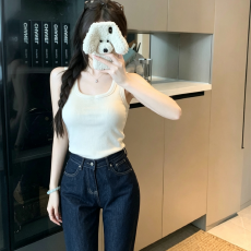 批发实拍秋冬微胖韩系磨毛螺纹方领内搭背心网红无袖内搭<b class='q'>吊带</b><b class='q'>打底</b>衫女