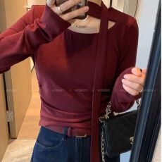 批发【莫代尔人棉260克】秋冬款时尚休闲风V领纯色百搭显瘦<b class='q'>长袖</b><b class='q'>T</b><b class='q'>恤</b>女