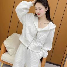 批发春秋季新款 <b class='q'>连帽卫衣</b>阔腿裤两件套韩版宽松显瘦休闲时尚套装女潮