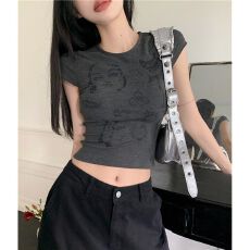 莫代尔面料 260克 短袖t恤女夏季