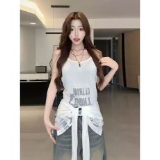 批发【原版品质】美式辣妹<b class='q'>长袖</b>防晒罩衫夏两穿修身内搭打底T恤上衣