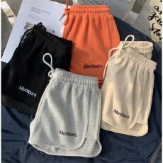 批发米妮棉 抽绳高腰阔腿<b class='q'>短裤</b><b class='q'>女</b>