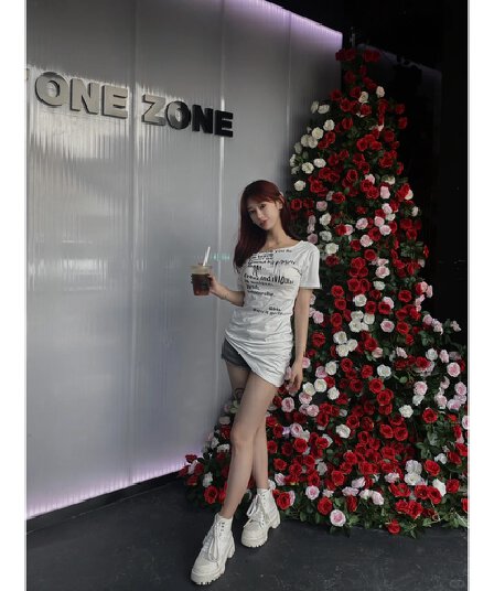 화이트 오프숄더 반팔 티셔츠 여성 여름 아메리칸 불규칙