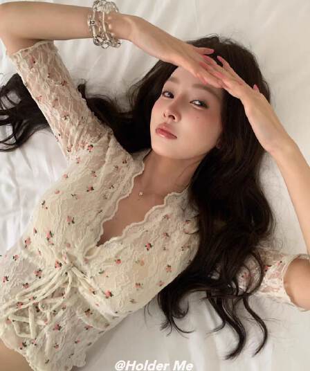 레이스 이전 이중층 망사 여름 새로운 달콤한 스타일 레이스 셔츠 고유 한 아름다운 그레이트 봐. 의류 여성