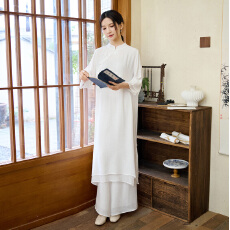 批发实拍#2026新款民族风棉麻禅意打坐练功服套装国风瑜伽服茶服舞蹈