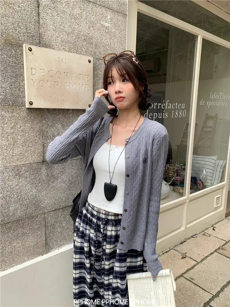 꽈배기 라운드넥 가디건 상세 이미지 30