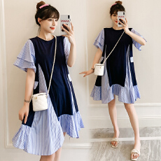 批发实拍 2026夏装新款韩版大码<b class='q'>宽松</b>中长款时尚洋气减龄连衣裙
