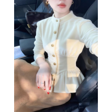 批发有货 <b class='q'>白色</b>丝绒<b class='q'>衬衫女</b>设计感独特漂亮气质高端掐腰法式秋冬季上衣
