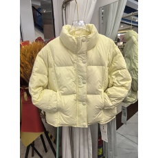 批发有货商超同版短款百搭显瘦保暖面包服女白鸭绒2025冬新款立领羽绒