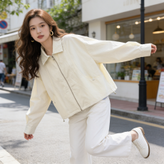 批发商城货三标齐全+数据爆款+千件备货 2026春<b class='q'>夏</b>季立领夹克短外套女