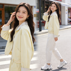 批发商城货三标齐全+数据爆款+千件备货 2026春<b class='q'>夏</b>季立领夹克短外套女