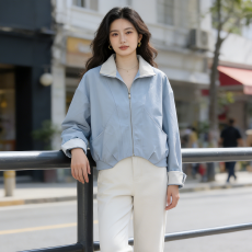 批发商城货三标齐全+数据爆款+千件备货 2026春<b class='q'>夏</b>季立领夹克短外套女