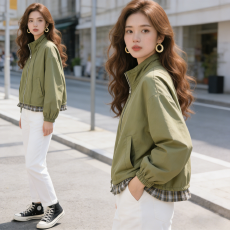 批发商城货三标齐全+数据爆款+千件备货 2026春夏季工装拼接夹克外套