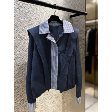 批发已量产+有货 2026春秋季<b class='q'>韩版</b>百搭拼接工装短外套上衣女<b class='q'>休闲</b>短外套