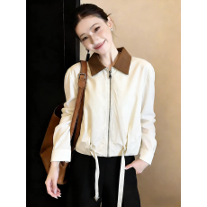 批发已量产+有货 2026春秋季<b class='q'>韩版</b>百搭宽松小个子工装夹克<b class='q'>休闲</b>短外套女